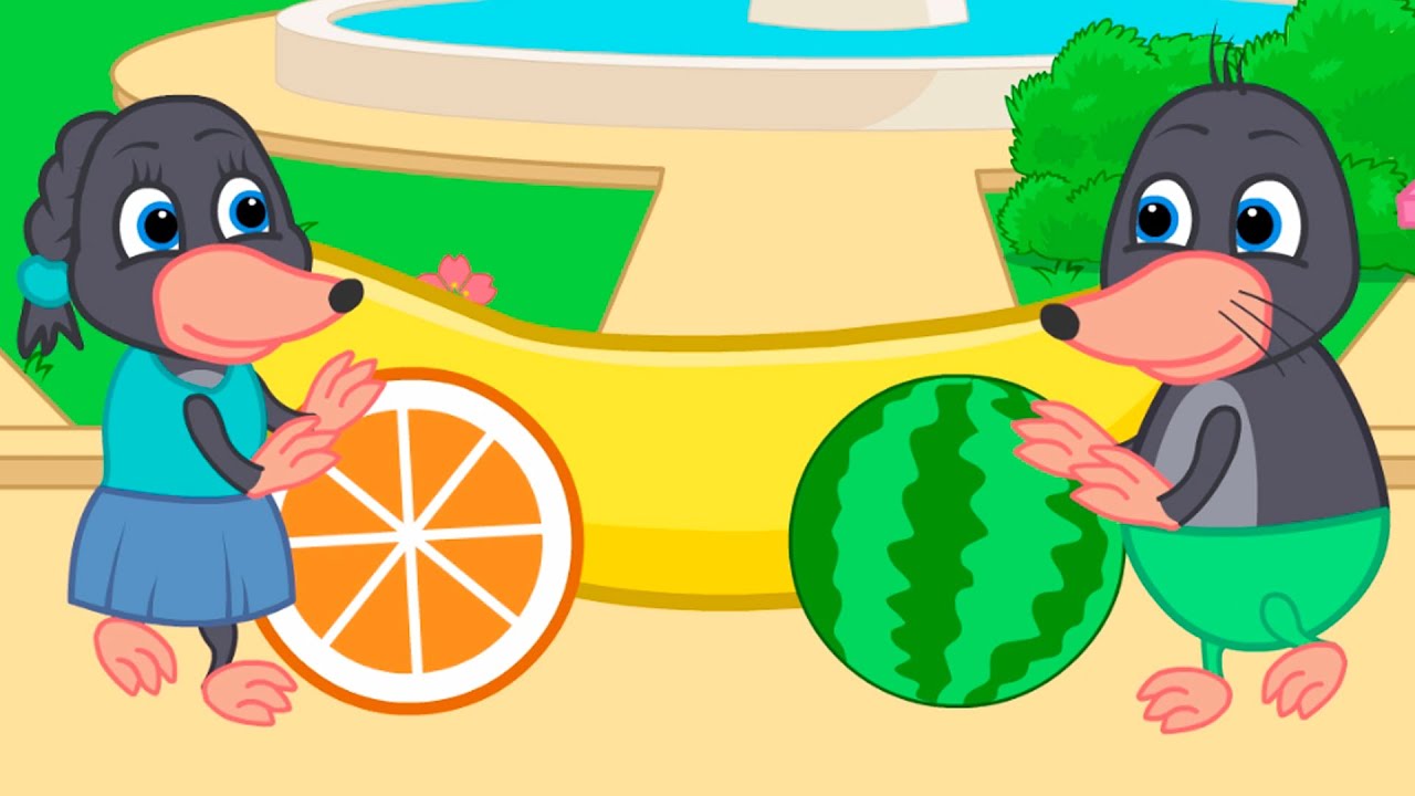 Benny Mole and Friends - Giant fruit Cartoon for Kids