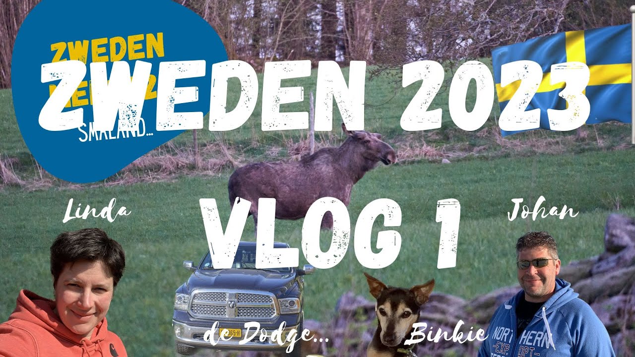 Zweden 2023 #1 - met Dodge Ram en hond op de boot naar Zweden...