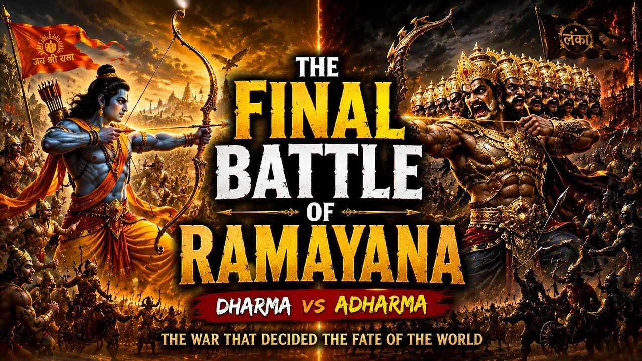 Ramayana-The final battle | Shree Ram vs Ravana- Epic 3D animation |AI cinematic film|