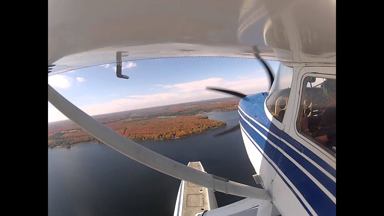 Flight around Lake Bernard, Sundridge, Almaguin Highlands, Ontario Canada