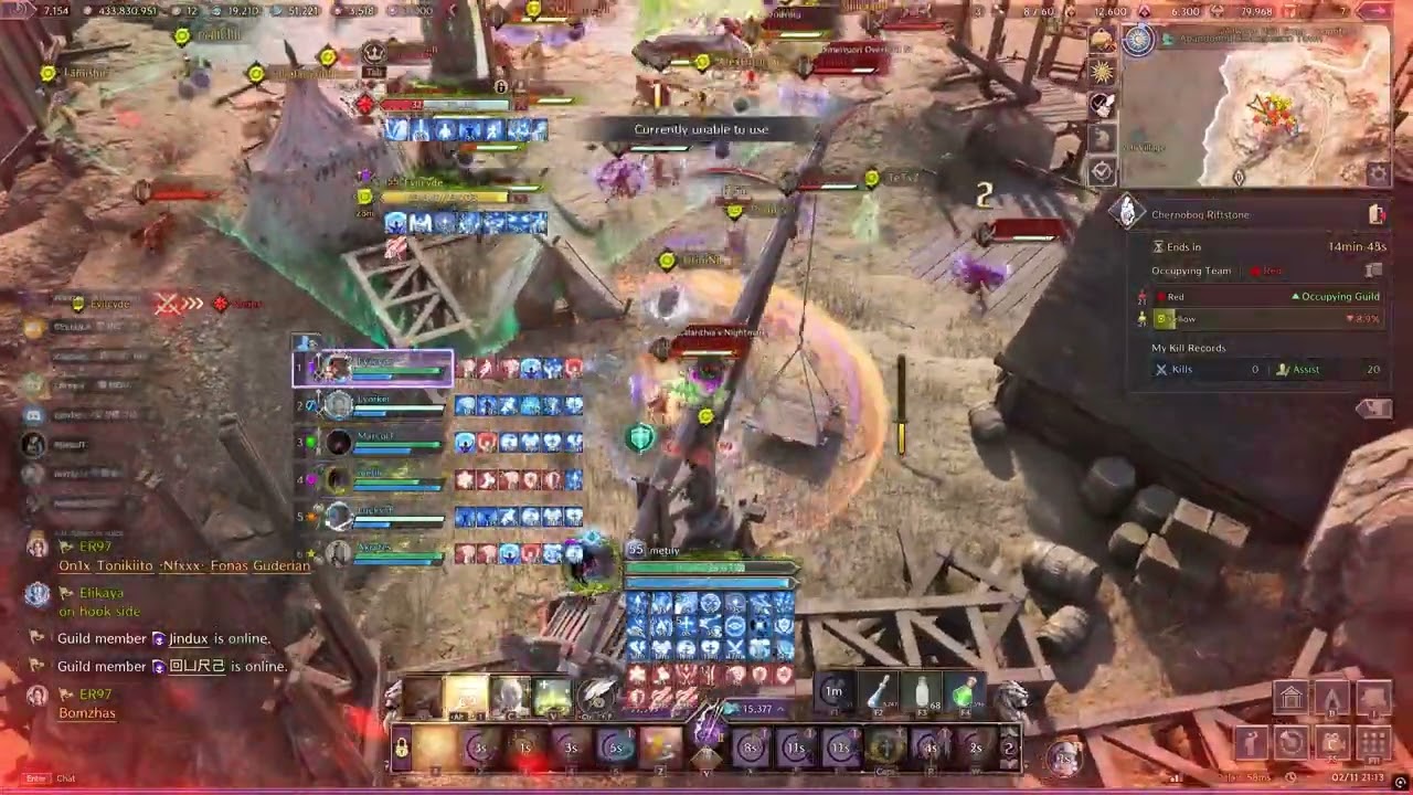 THRONE AND LIBERTY wargame VS Logia Legacy del 11/02/2026