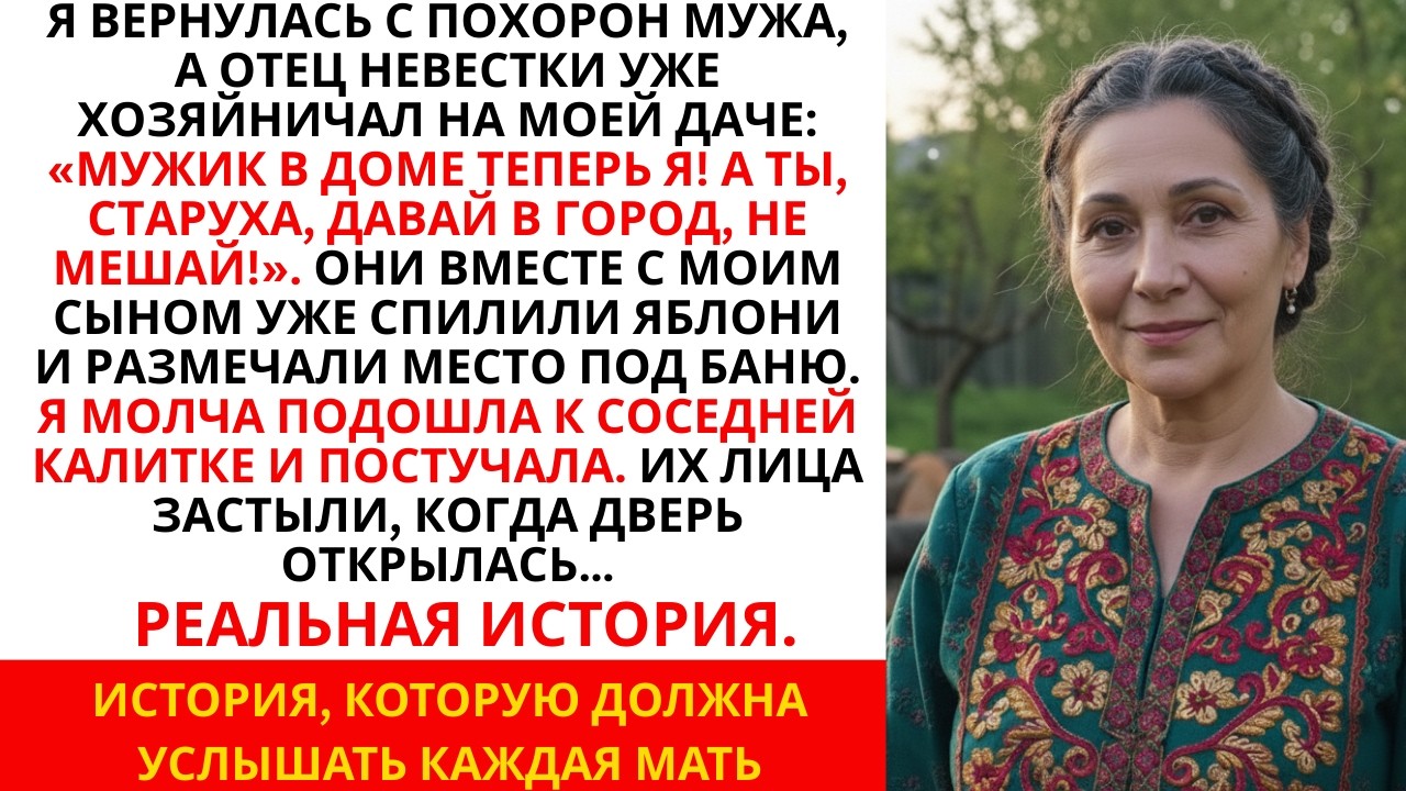 Сын с отцом невестки выгоняли с дачи после похорон. Но они представить не могли, кем был мой сосед…