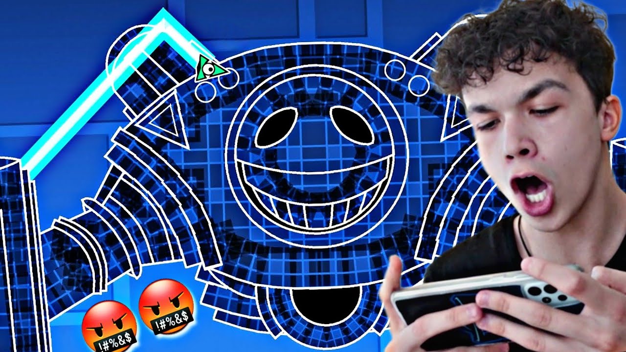 ЗА МАЛКО ДА СИ СЧУПЯ РЪКАТА ЗАРАДИ GEOMETRY DASH 🤬🤬