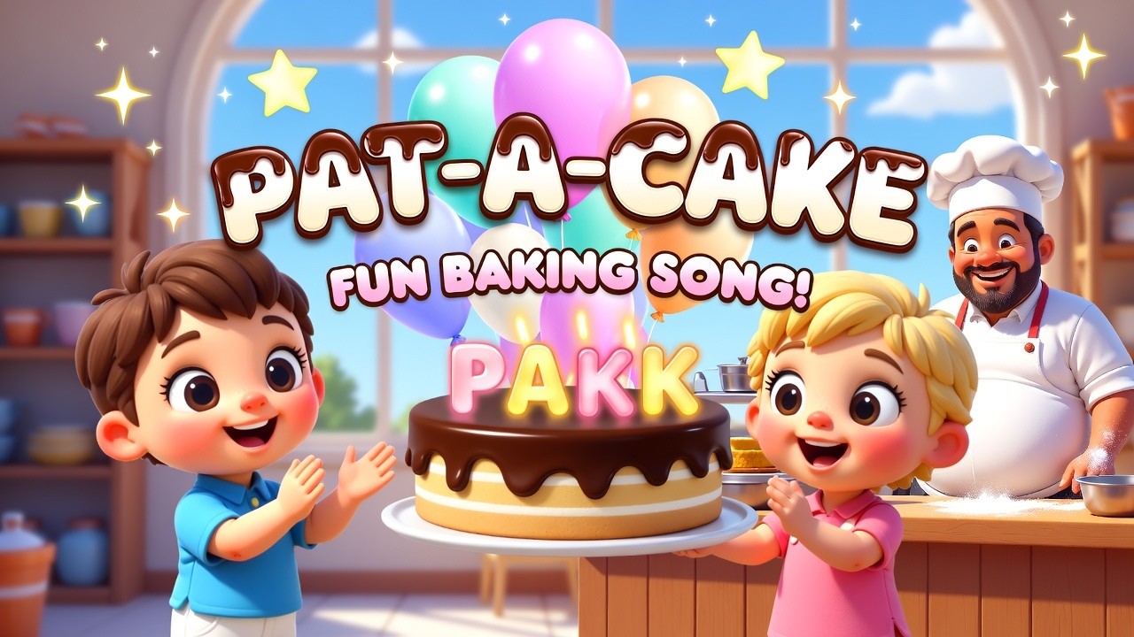Pat-a-Cake 🎂 Fun Baking Song for Kids | Nursery Rhymes & Kids Songs