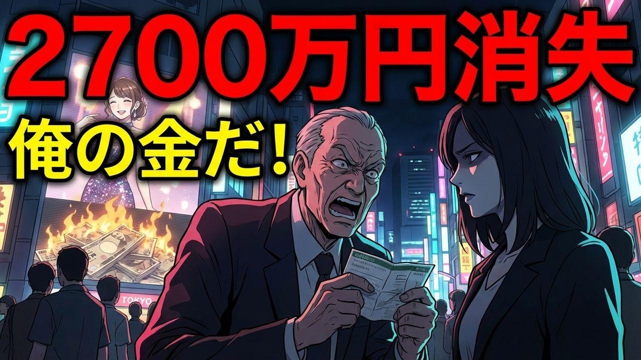 2700万円を1年で溶かした元部長の末路。妻への暴言「俺の金だ」が招いた地獄。