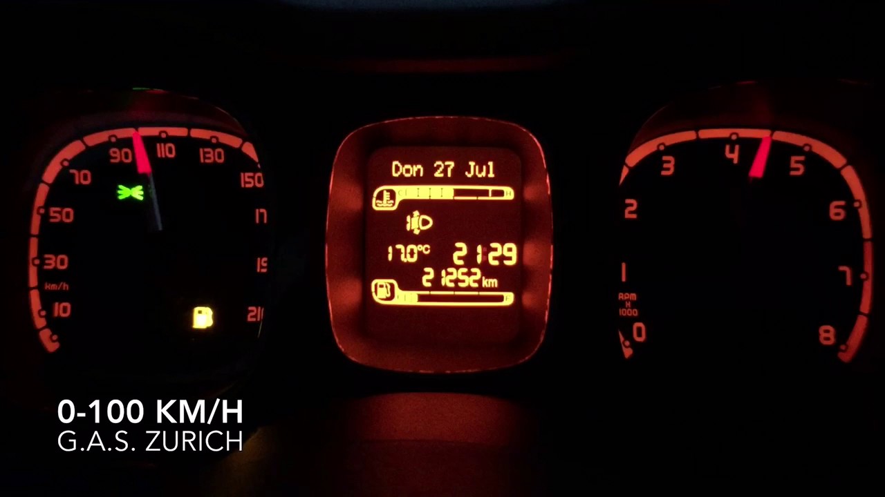 Fiat Panda 4x4 0.9 T TwinAir 85 PS 0-100 km/h acceleration