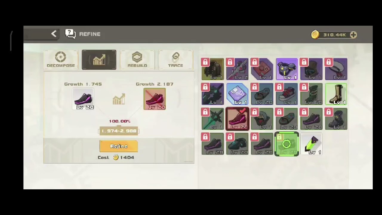 Refining: Increase your Equipment GROWTH!!