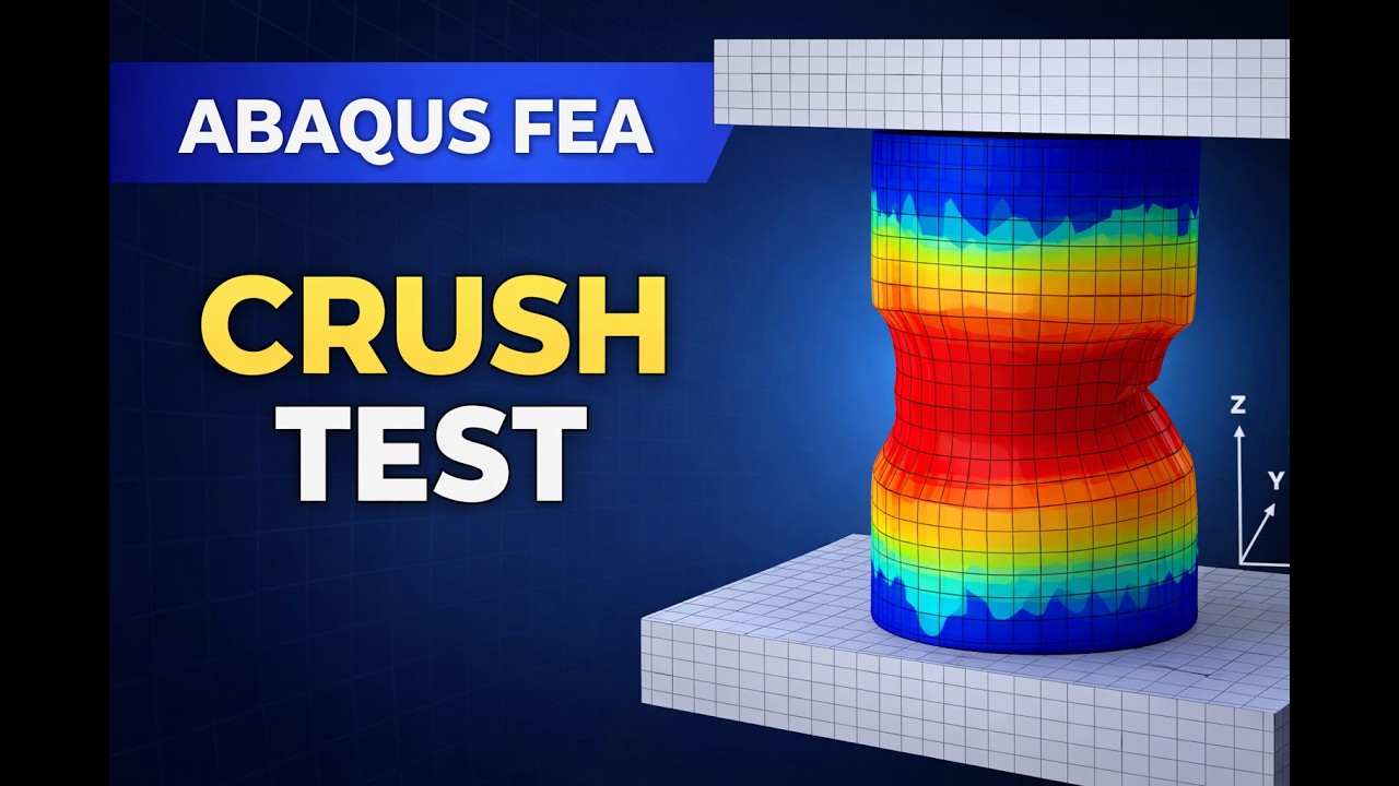 Abaqus Tutorial : &Eacute;craser une pi&egrave;ce cylindrique | Crushing a cylindrical part