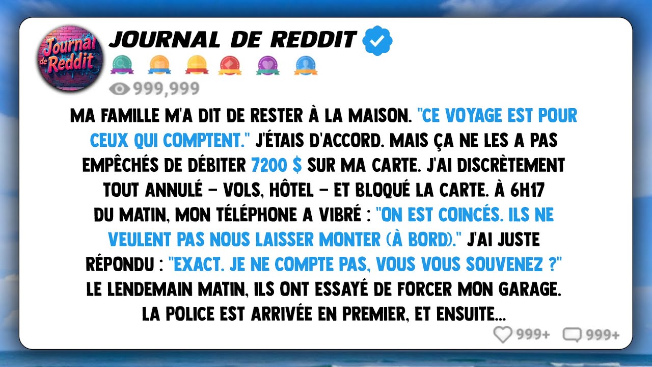 Ma famille m'a dit de rester à la maison. 