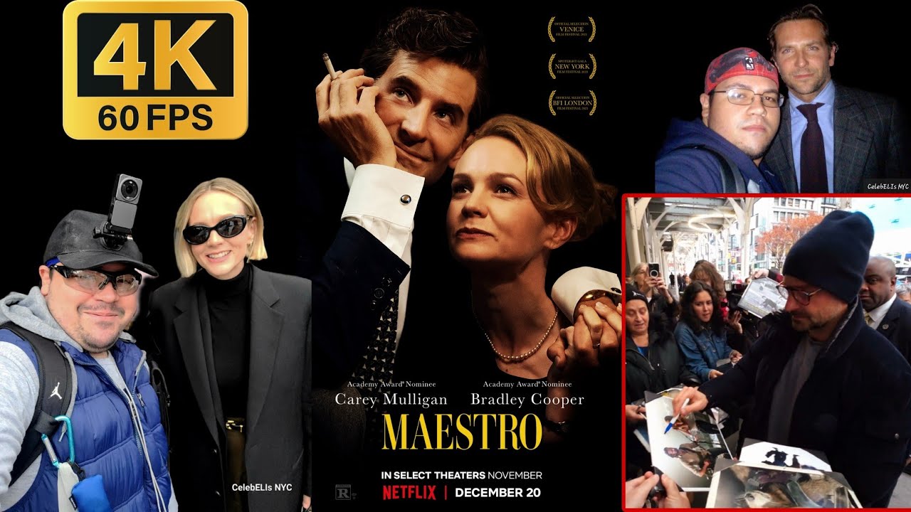 Bradley Cooper and Carey Mulligan Greet Fans as They Promote "Maestro"