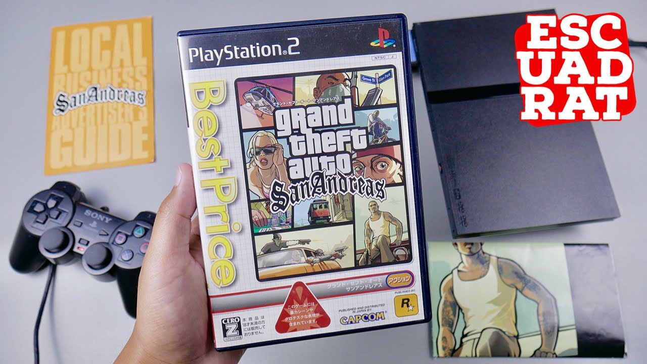 GTA San Andreas PS2 Indonesia, Unboxing & Gameplay Grand Theft Auto: San Andreas PlayStation 2 Slim