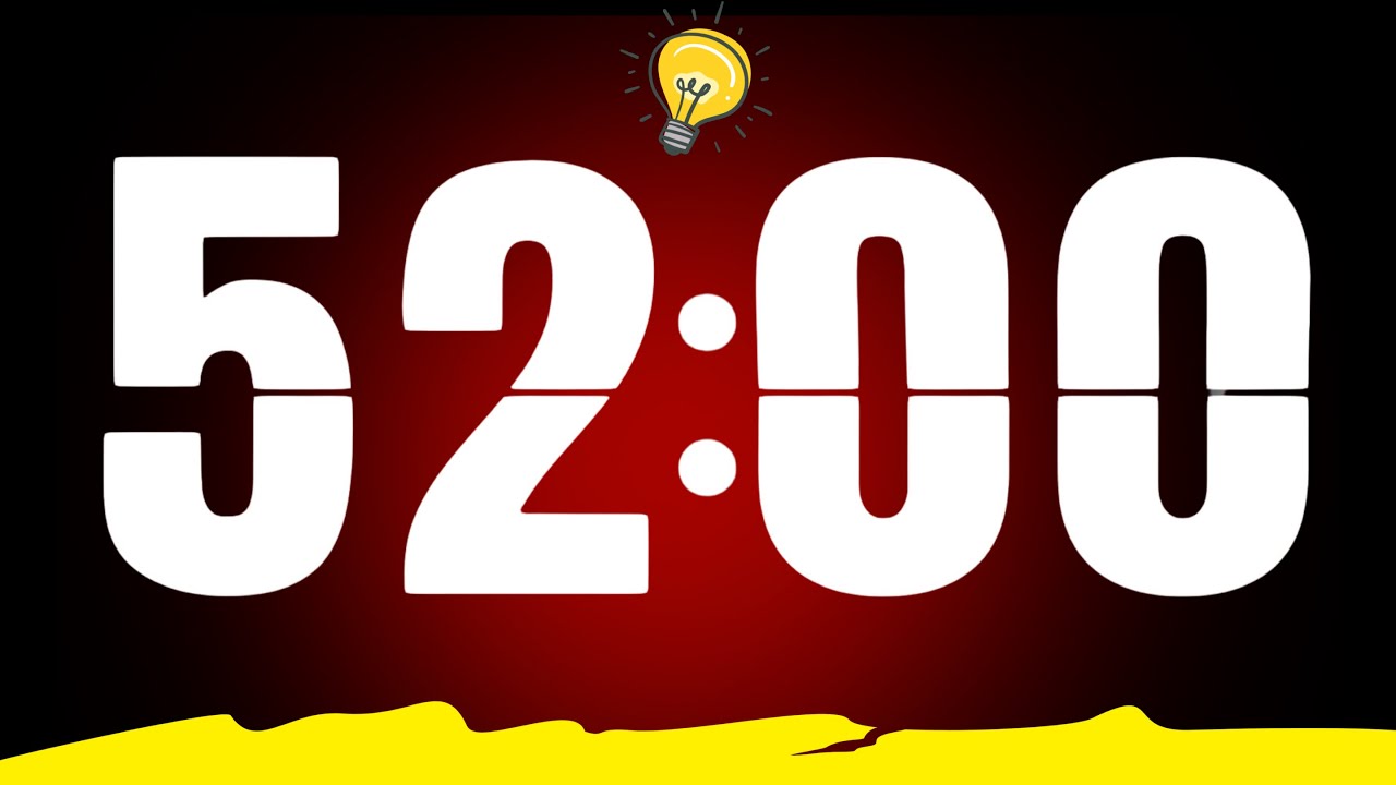 52 Minute Timer: FOCUS NOW 🎯