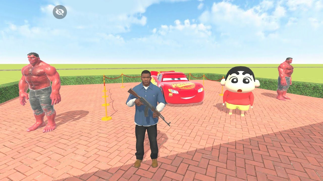 Franklin & Shin-chan’s EPIC Heist! 🏎️ Stealing Lightning McQueen (Indian Thief aura Simulator)