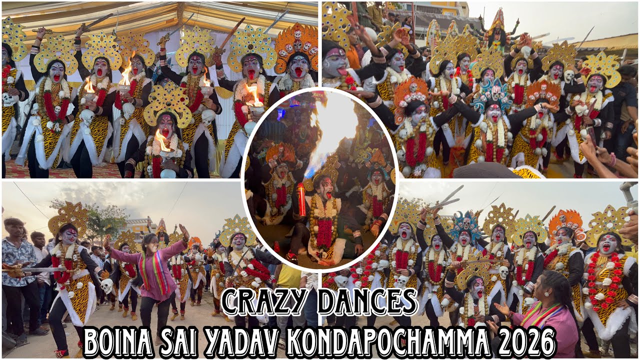 Boina Sai Yadav Kondapochamma 2026 | crazy dances |Telangana Jatara new concept  2026 #travel#like ￼