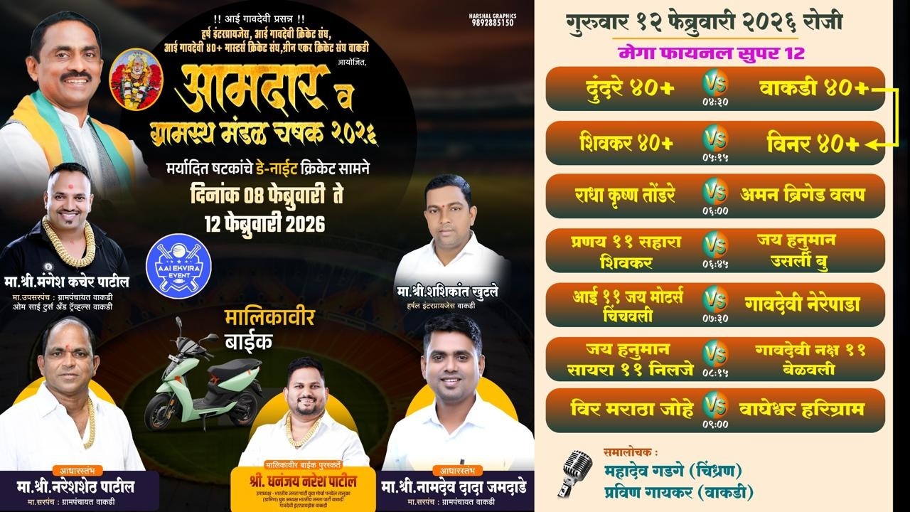 LIVE || FINAL D/N || AAMDAR & GRAMASTH CHASHAK 2026 || WAKADI (PANVEL)