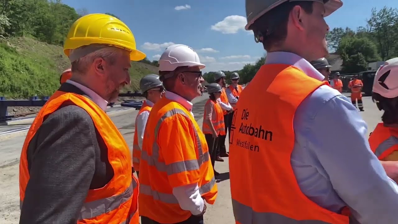 A45-Spitzengespräch in Lüdenscheid am 15. Mai 2024 mit Baustellenbesichtigung
