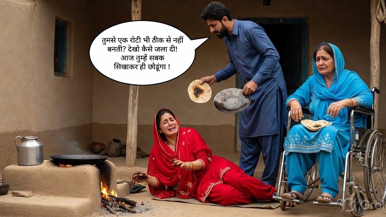 Zalim Sohar Jale hue roti Ki vajah  biwi ko hath jala Diya. Emotional story Hindi Urdu.
