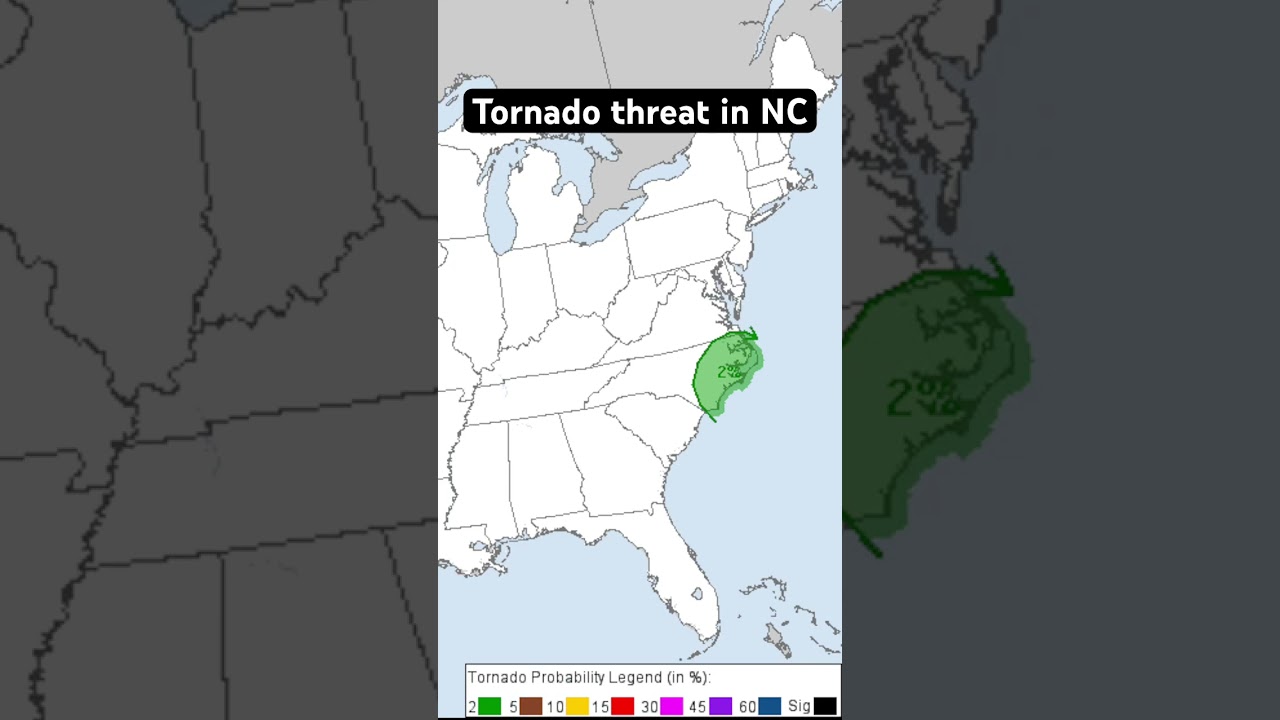 Tornado risk in NC! #weather #tornado #ncwx