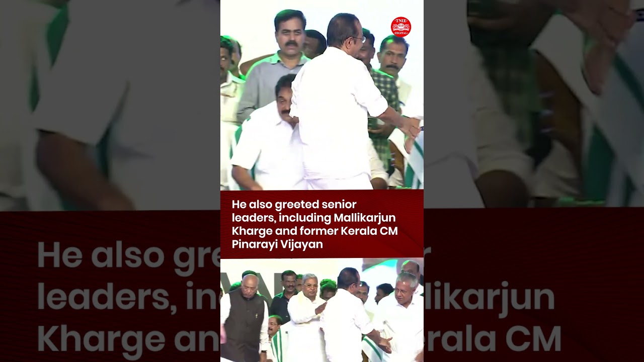 Kerala CM V D Satheesan Hugs Rahul Gandhi After Oath Ceremony, Greets Top Leaders
