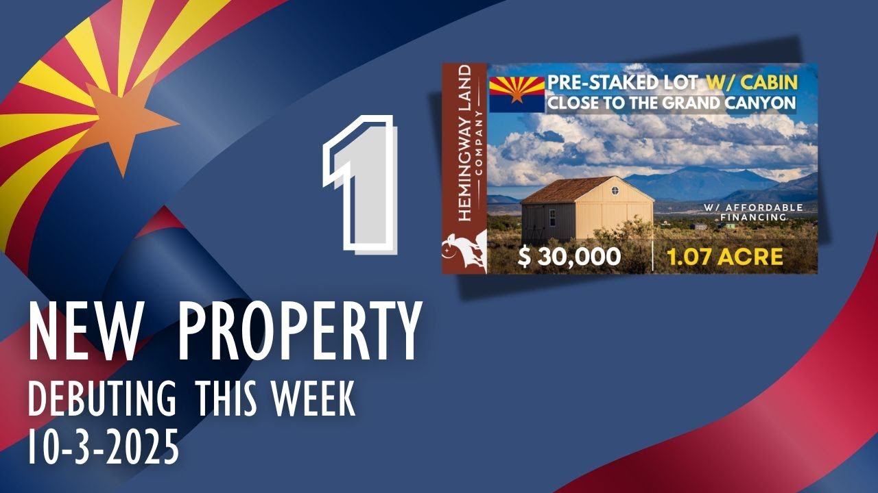Продажа земли в Аризоне — новые объекты недвижимости появятся на этой неделе, 10.03.25