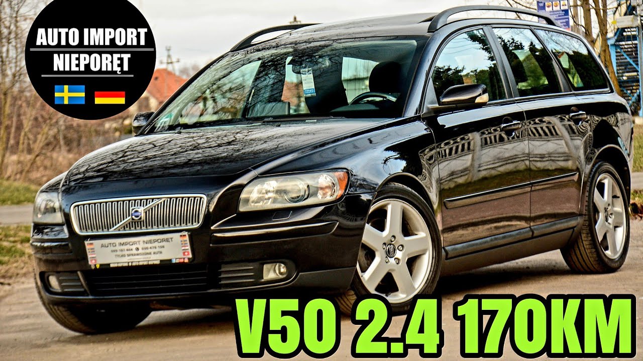 VOLVO V50 2005 ✅ 2.4 BENZYNA ✅ 170KM ✅ R5 ✅ Manual ✅ Import Niemcy 🇩🇪 NAVI ✅ Telefon ✅
