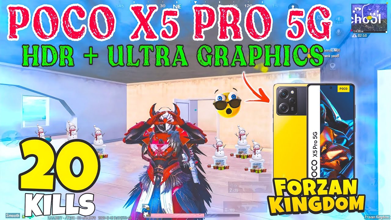 🔥Poco X5 Pro 5G ( HDR + Ulta ) BGMI Test on Fps Meter - Just 16,999
