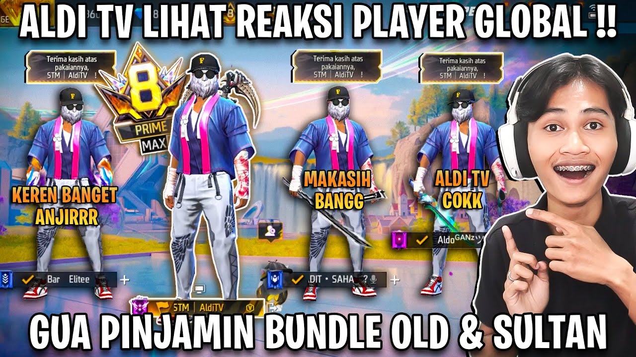 BERBAGI BUNDLE OLD DAN SULTAN KE PLAYER GLOBAL RANDOM !! LIHAT REAKSINYA 🤣