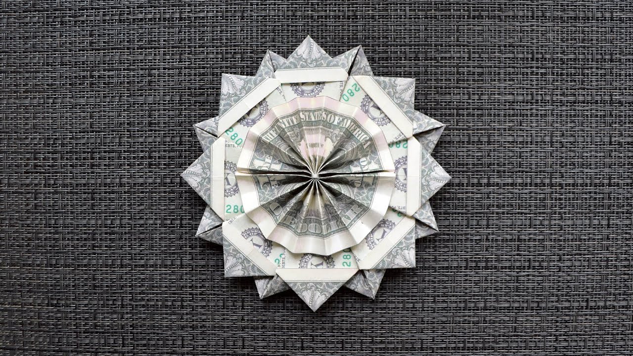 My MONEY FLOWER | Awesome  Dollar Origami | Tutorial DIY by NProkuda