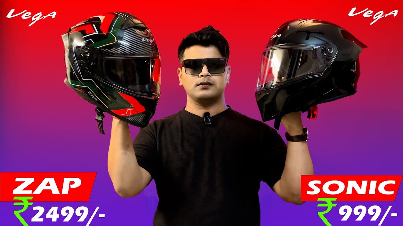 Vega Zap vs Vega Sonic Helmet Comparison😍 Best Helmet Under 2500 for City Ride, Travel & Motovlog🤔