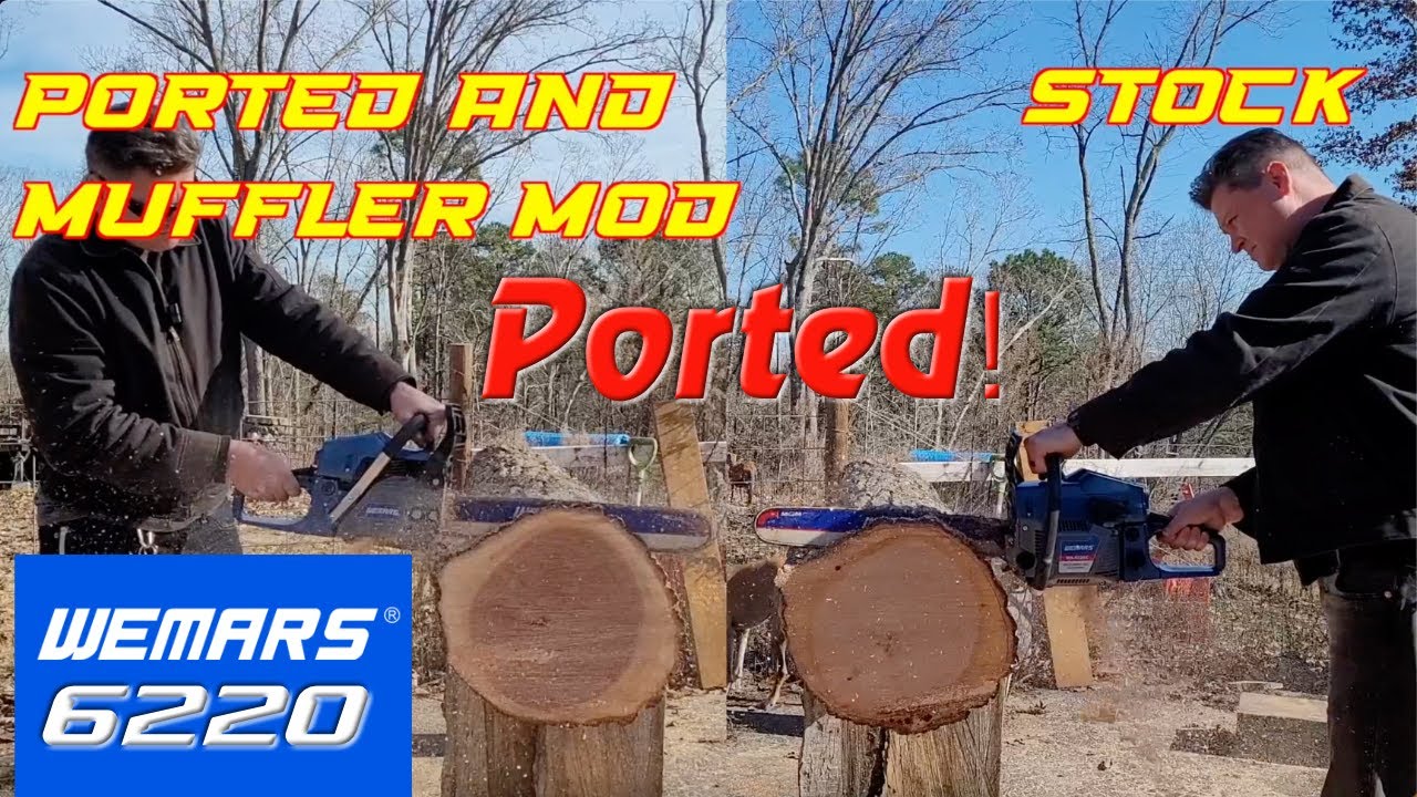Porting the Wemars 6220 chainsaw Free Porting isn't that big of a deal