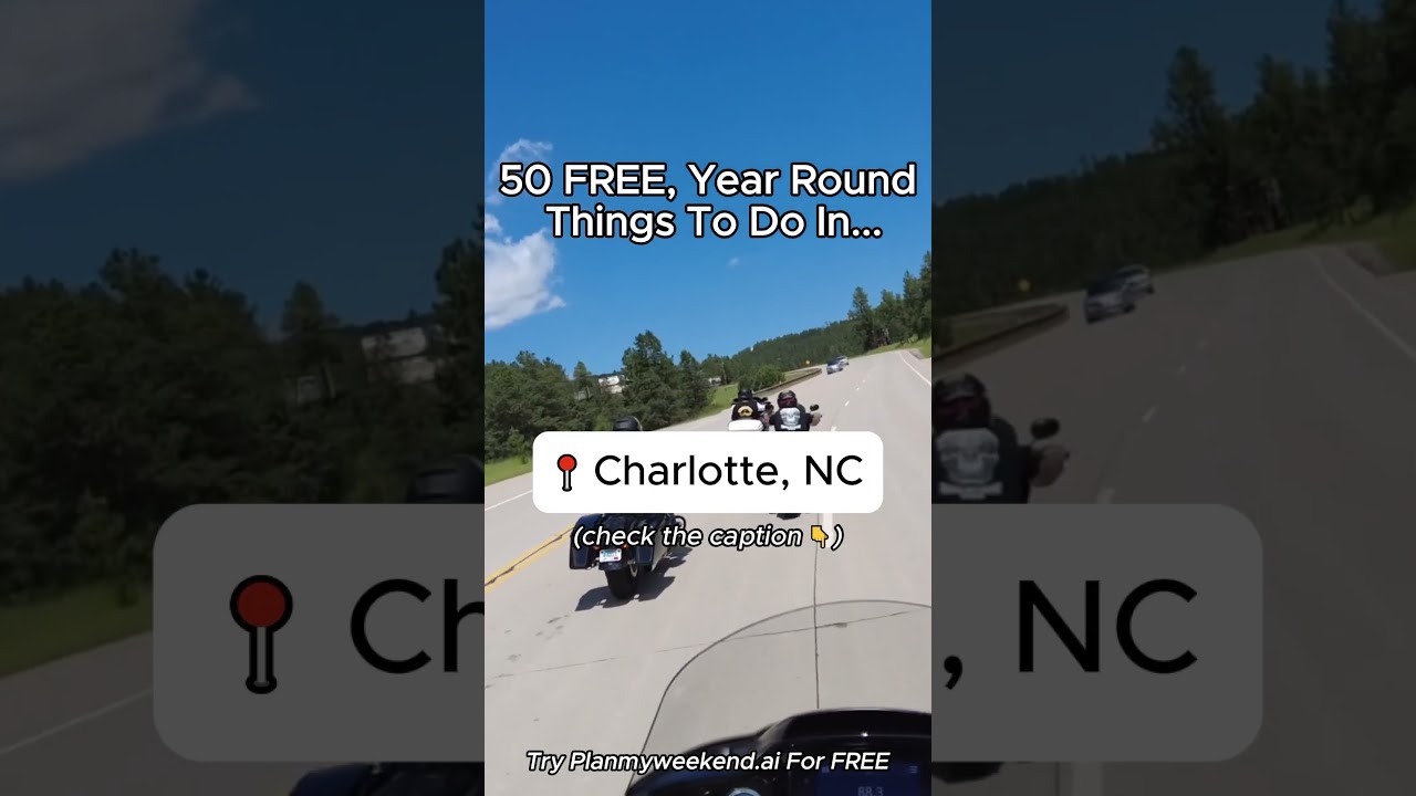 50 FREE, Year-Round Things To Do in Charlotte, North Carolina 👇