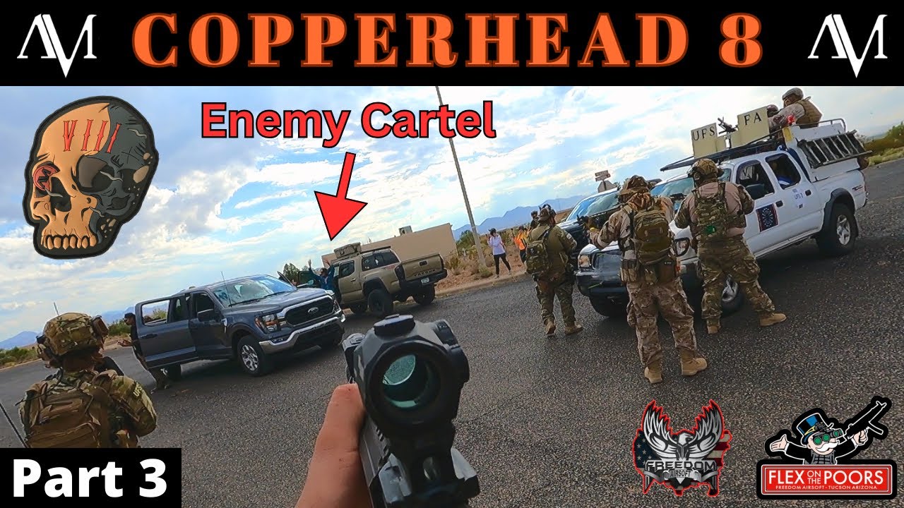 Airsoft Squad Brings Down Opposing Vehicles and Players | 850 Player Game | Copperhead 8 Gameplay