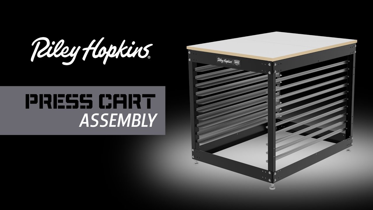 How to Assemble a Riley Hopkins Screen Printing Press Cart
