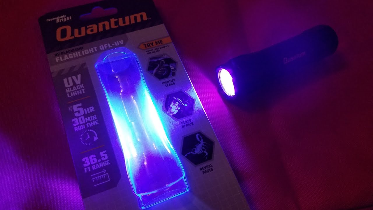 Обзор фонарика Harbor Freight Quantum UV
