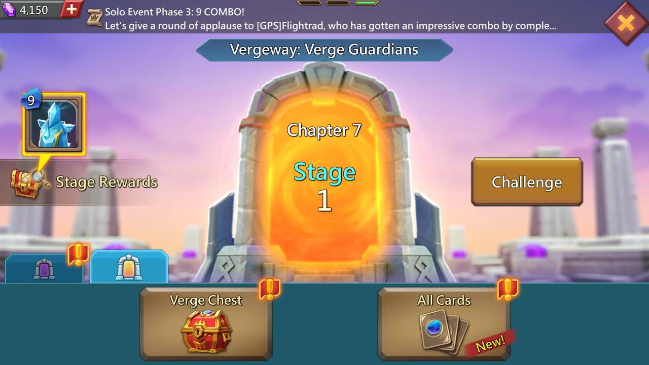 Lords Mobile Vergeway Chapter 7 stage 1