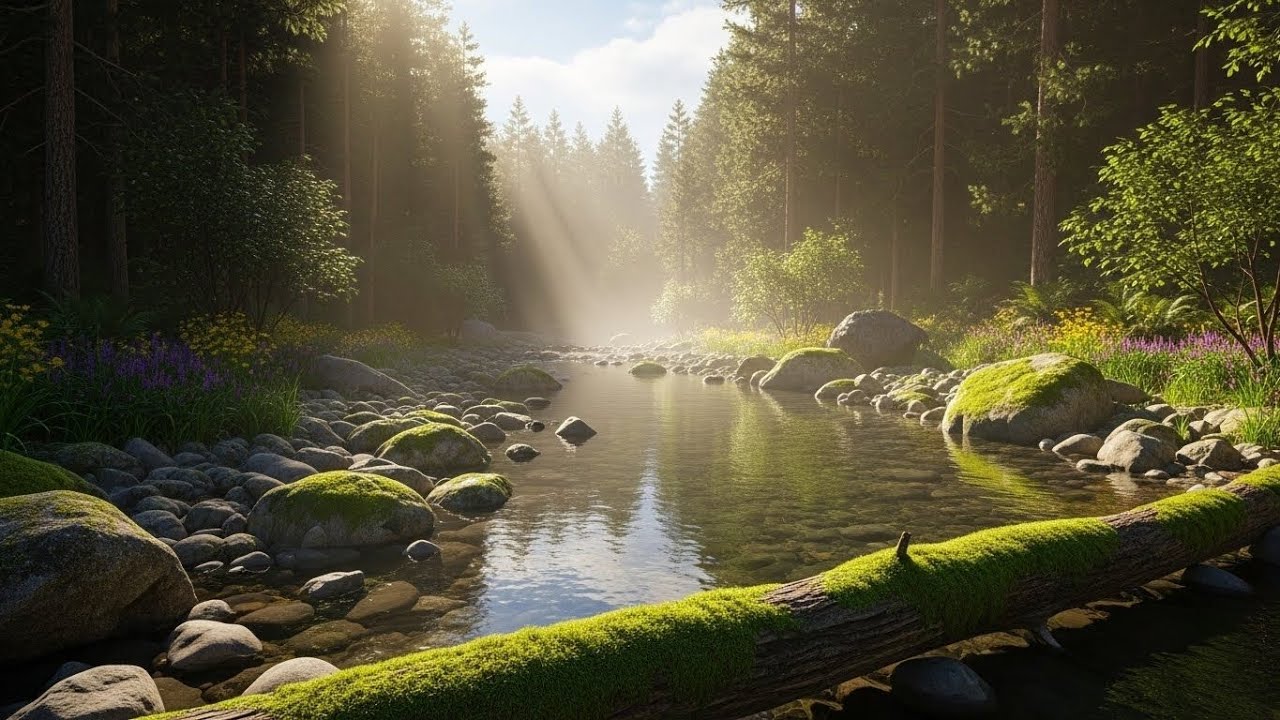 River and Forest Sounds 🌿🌊 Calm Nature Ambience for Relaxation and Focus #2617