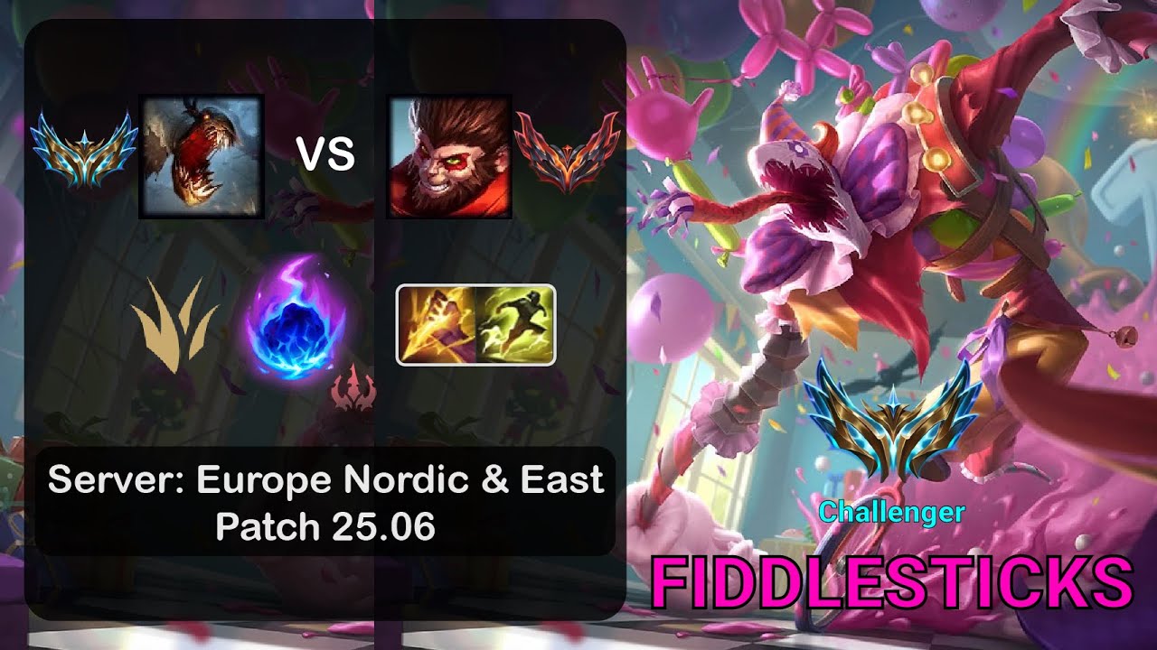 Fiddlesticks Jungle vs Wukong - EUNE Challenger - Patch 25.06