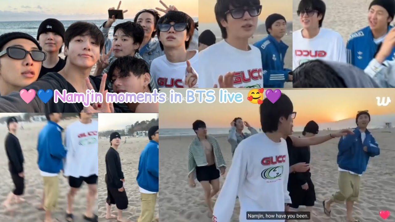Namjin moments in BTS live 🥹💜
