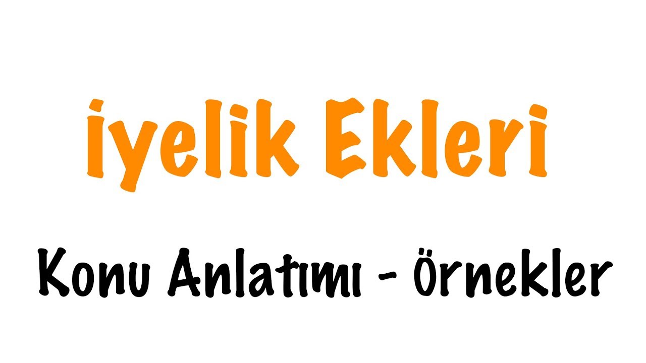 İyelik Ekleri