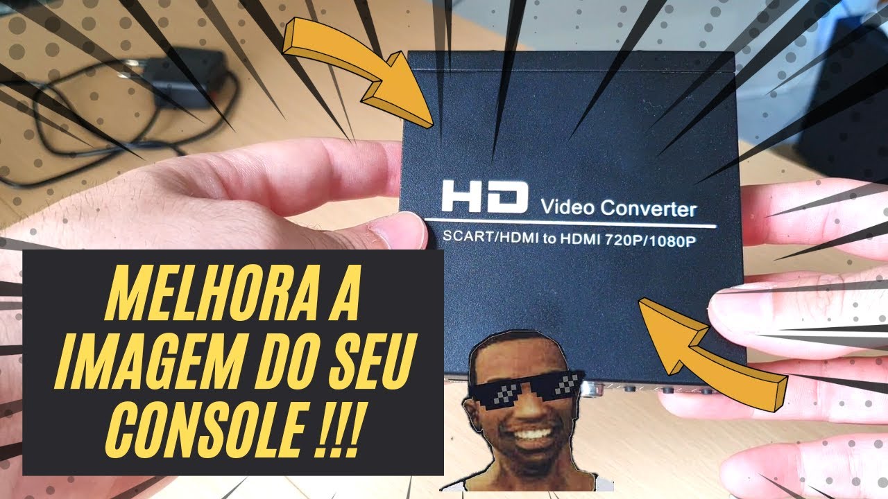 HD VIDEO CONVERTER - Scart to HDMI  - MELHOR opção para CONSOLES ANTIGOS!!