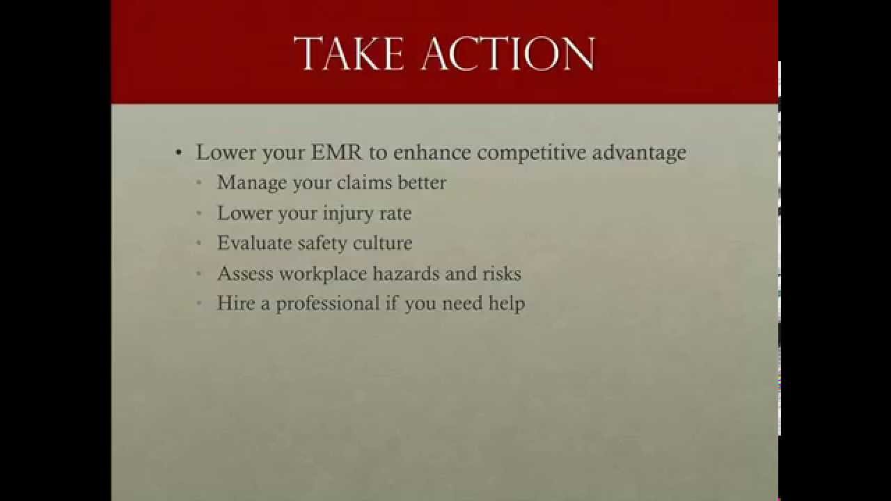 The Workers' Compensation Experience Modification Rating & Competitive Advantage. By Markus Wesaw®