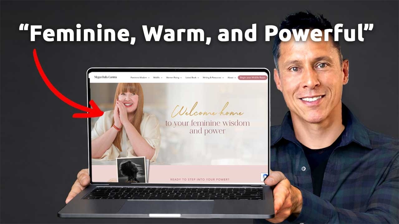 Midlife Life Coaching Website Design - Feminine, Warm, Powerful (Nice Sites 3 of 12)