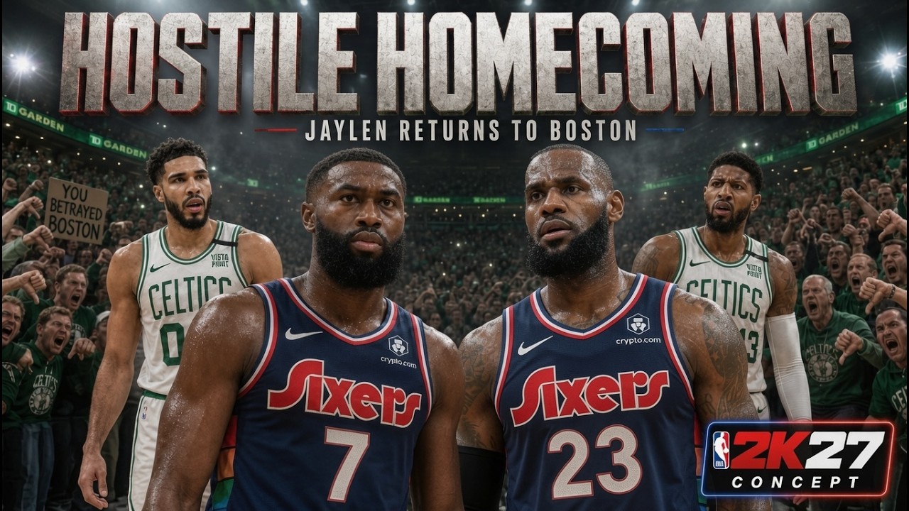 🔥ДЖЕЙЛЕН БРАУН ВОЗВРАЩАЕТСЯ В БОСТОН&hellip; В СОСТАВЕ &laquo;СИКСЕРС&raquo;! 🏀Концепт NBA2K27🏀