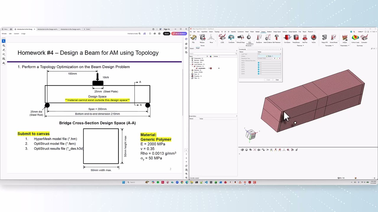 UW AE544 Assignment4 Model Build Demo