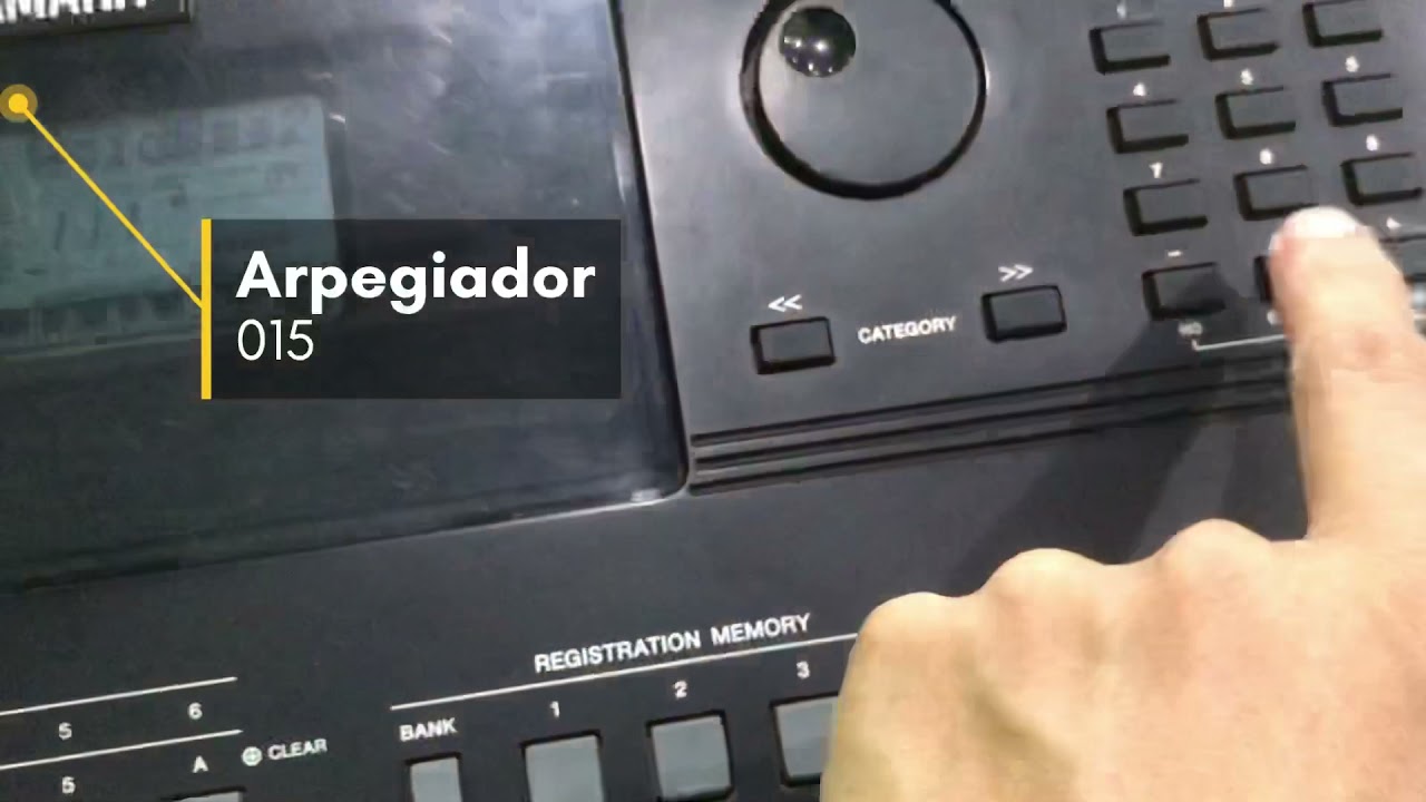 USAR arpegiador en tu teclado YAMAHA PSRE-463 *tutorial* bien explicado