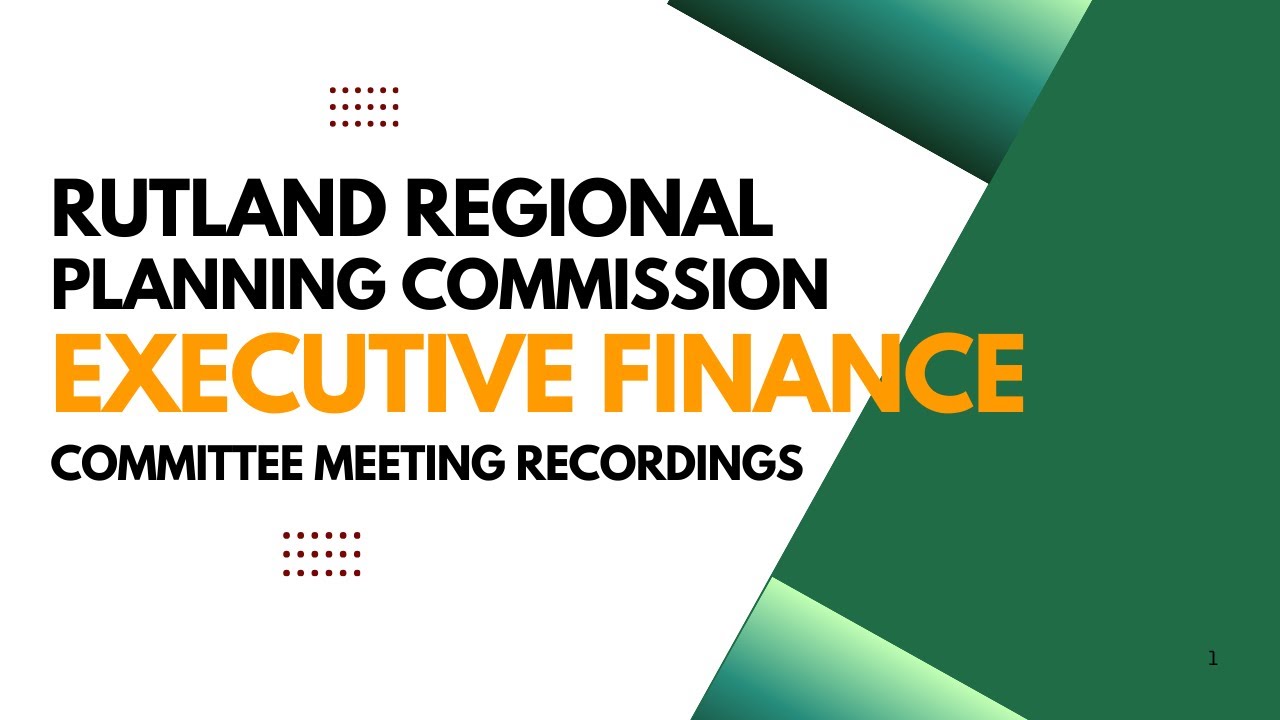 Executive Finance Committee Meeting, Monday January 12, 2026