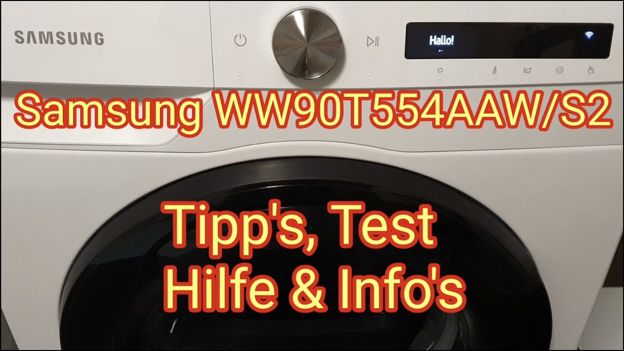 Waschmaschine Samsung WW90T554AAW/S2 (9 kg, 1400 U/Min., A) - Tipps, Test, Hilfe & Info`s