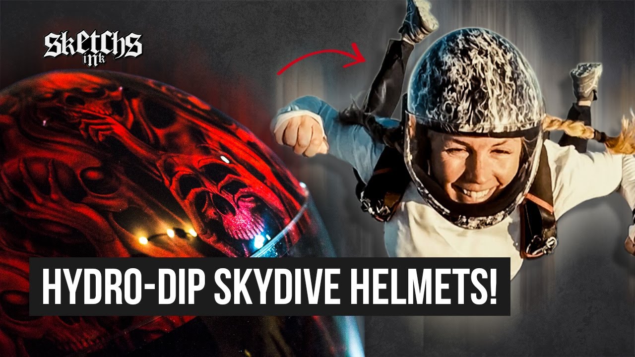 Water Transfer Printing - Custom Skydive Helmets