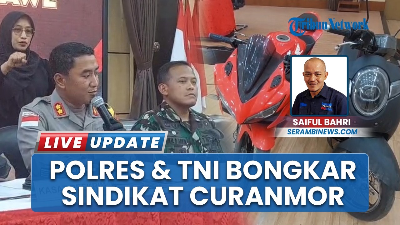 Bersama TNI, Polres Lhokseumawe Bongkar Sindikat Curanmor, Tujuh Tersangka Ditangkap
