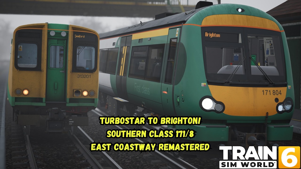 Turbostar To Brighton! | Southern Class 171/8 | East Coastway Remastered | TSW6